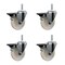Service Caster 4 Inch Nylon Wheel Swivel 58 Inch Threaded Stem Caster Set with Brake SCC SCC-TS20S414-NYS-PLB-58212-4 - alternate 1